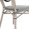 Flash Furniture Marseille Thonet French Bistro Stacking Chair w/Arms, Black/White Textilene/Bamboo Print Alum Frame SDA-AD642002A-TXT-BLKWH-LTNAT-GG - alternate 5